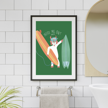 'Meet Me Out Back' - Art Print by Gracie